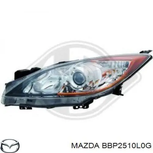 Reflektor lewy Mazda BBP2510L0G cena, od 201,37 USD