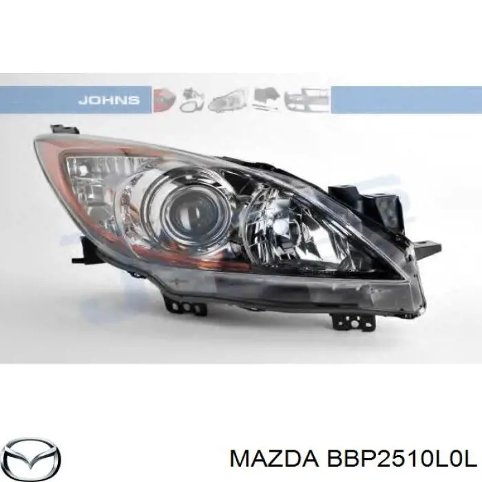 BBP2510L0L Mazda Reflektor lewy
