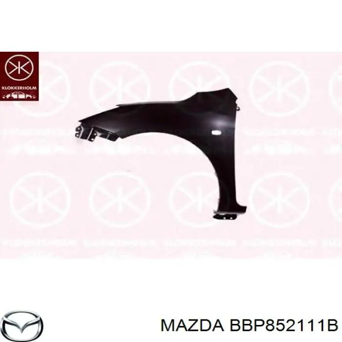 Do koszyka Błotnik przedni prawy Mazda 3  BL