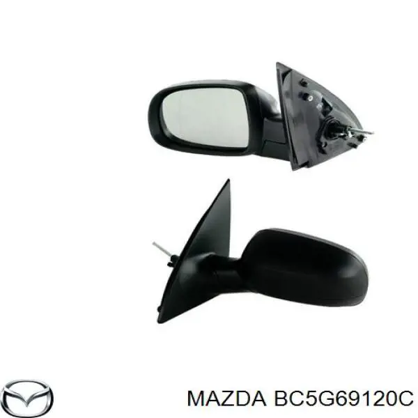 Do koszyka Lusterko wsteczne prawe Mazda 323 F V BA