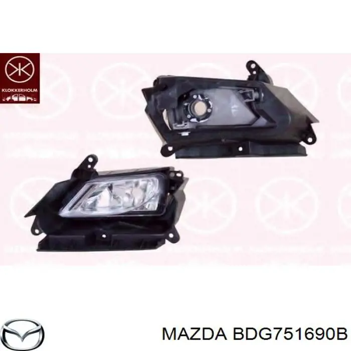 Lampa przeciwmgielna lewa Mazda 3 