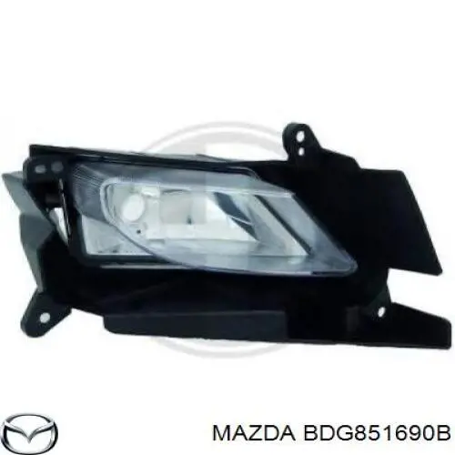 Lampa przeciwmgielna lewa Mazda 3 sedana (BL) (2009 - 2013) cena, od 49,64 USD