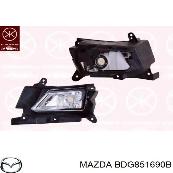  Lampa przeciwmgielna lewa Mazda 3 