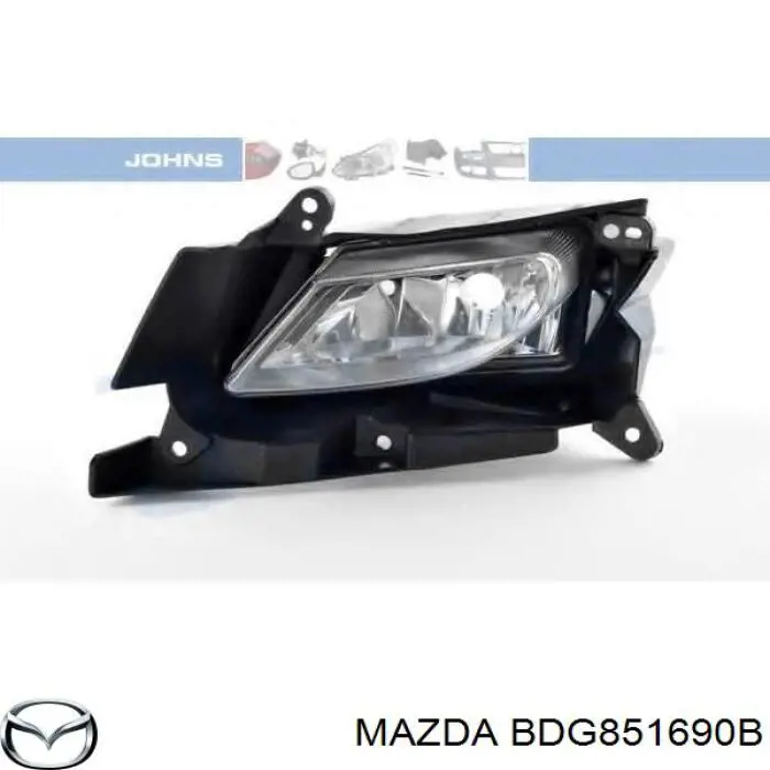 Lampa przeciwmgielna lewa do Mazda 3  BL