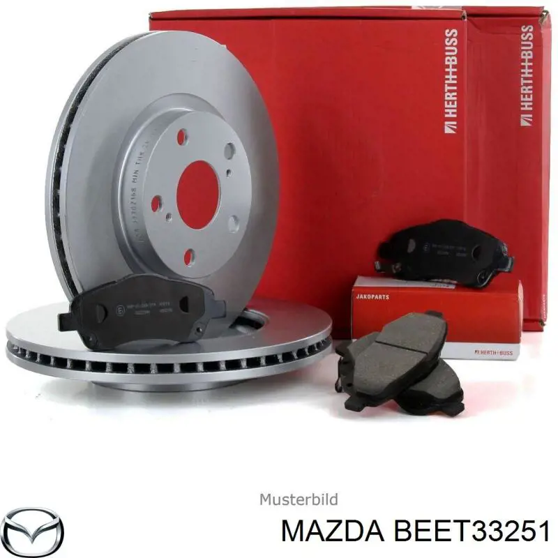 BEET33251 Mazda Tarcza hamulcowa przednia