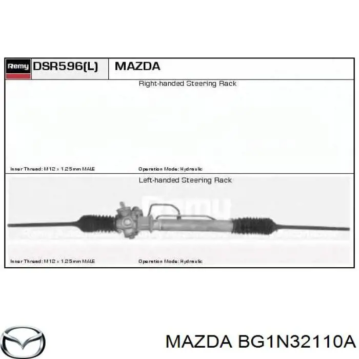  Listwa kierownicza (maglownica) Mazda 323 