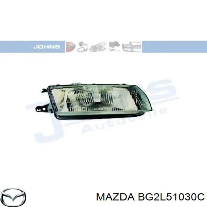 BG2L51030C Mazda Reflektor prawy