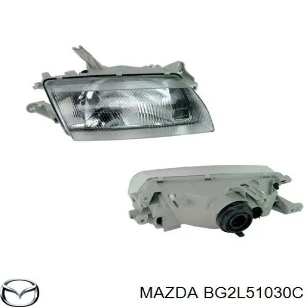 Reflektor prawy Mazda BG2L51030C cena, od 96,80 USD