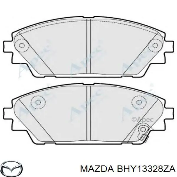 Do koszyka BHY13328ZA Mazda Klocki hamulcowe przednie tarczowe