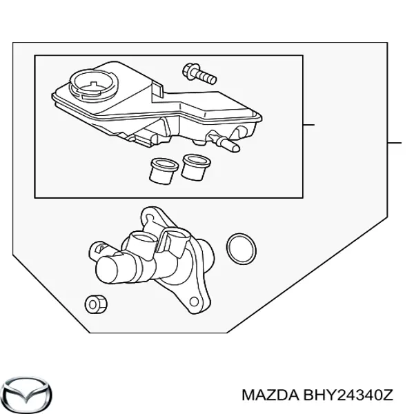 Główny cylinder hamulców Mazda BHY24340Z cena, od 59,59 USD