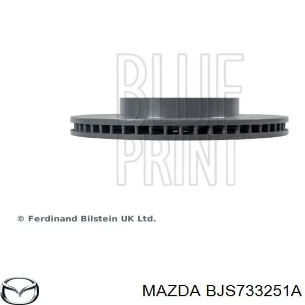 Tarcza hamulcowa przednia Mazda BJS733251A cena, od 52,25 USD