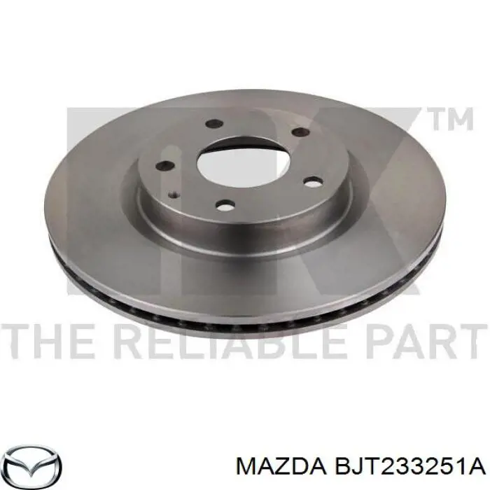 Tarcza hamulcowa przednia Mazda BJT233251A cena, od 61,57 USD