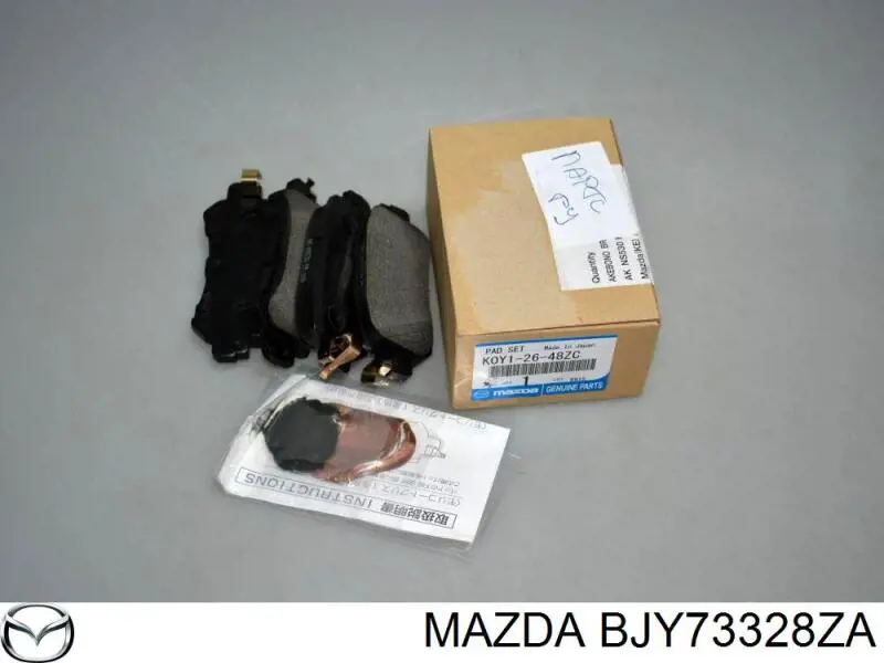 BJY73328ZA Mazda Klocki hamulcowe przednie tarczowe