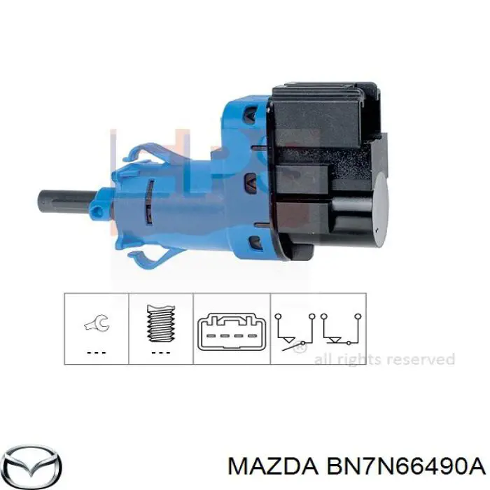 BN7N66490A Mazda Czujnik włącznika świała stop