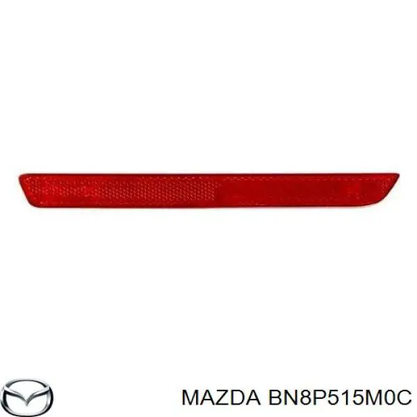 BN8P515M0C Mazda Lampa odblaskowa zderzaka tylnego lewa