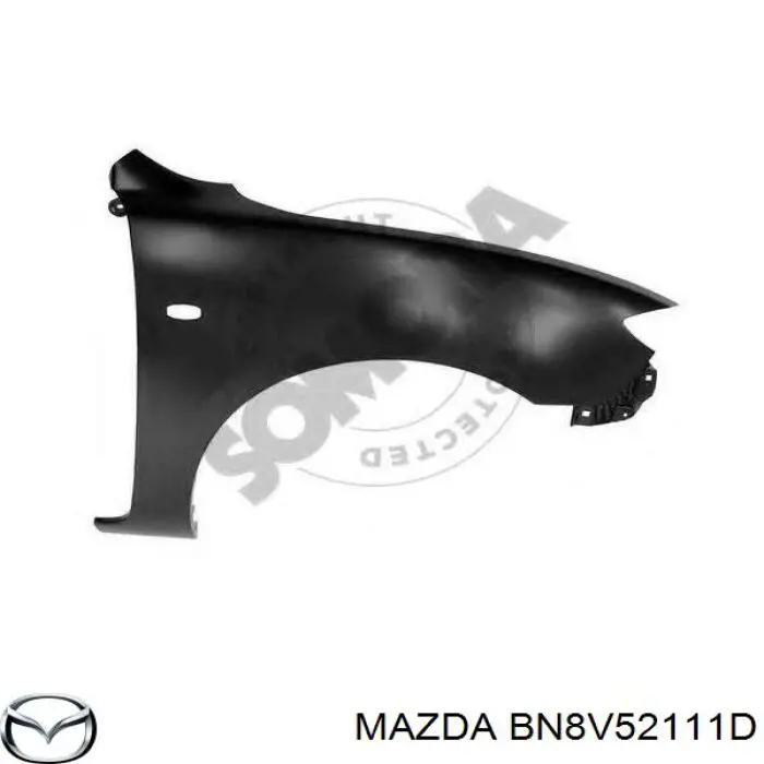 BN8V52111D Mazda Błotnik przedni prawy