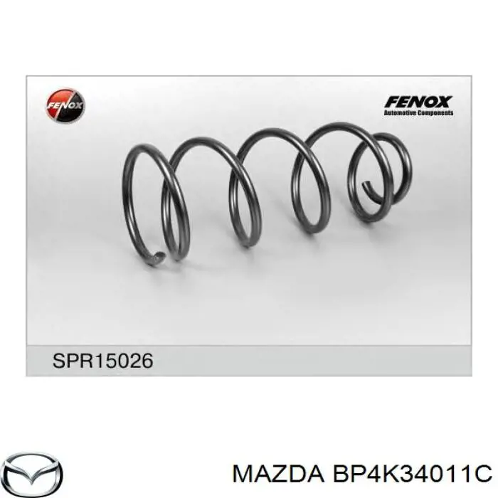 Sprężyna przednia Mazda BP4K34011C cena, od 35,92 USD