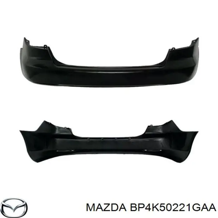 Do koszyka BP4K50221GAA Mazda Zderzak tylny