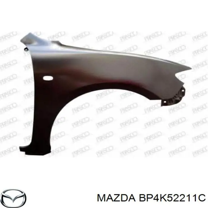 Do koszyka BP4K52211C Mazda Błotnik przedni lewy