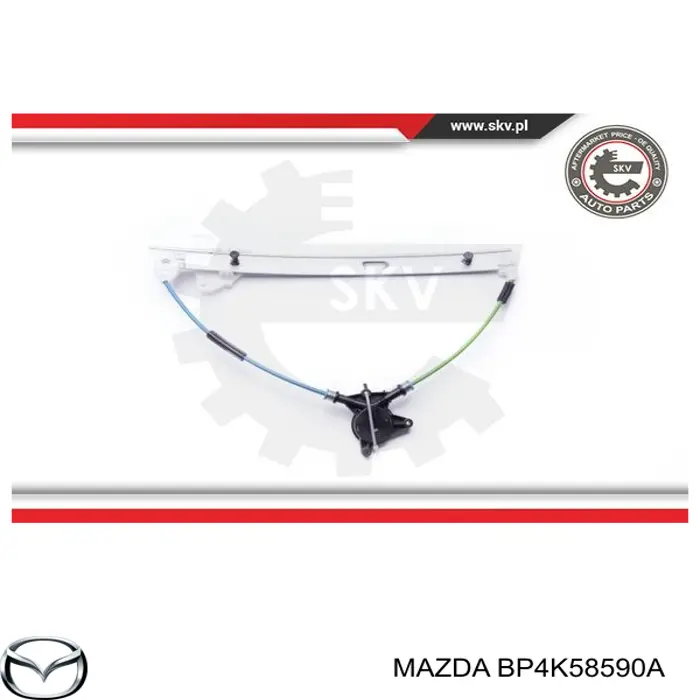 Do koszyka BP4K58590A Mazda Mechanizm podnoszenia szyby drzwi przednich prawych
