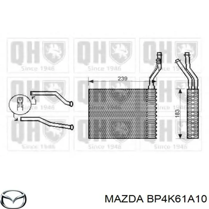 BP4K61A10 Mazda Chłodnica nagrzewnicy (ogrzewacza)