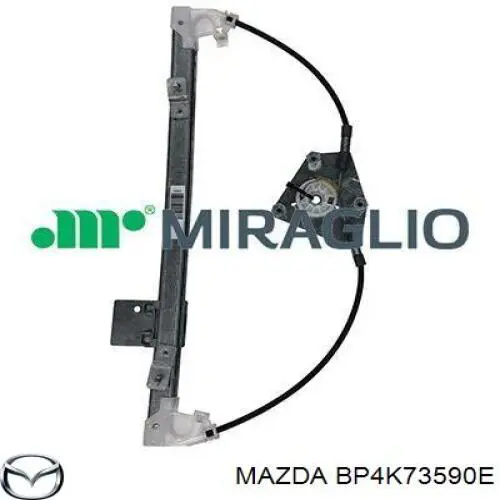 Mechanizm podnoszenia szyby drzwi tylnych lewych Mazda BP4K73590E cena, od 38,42 USD