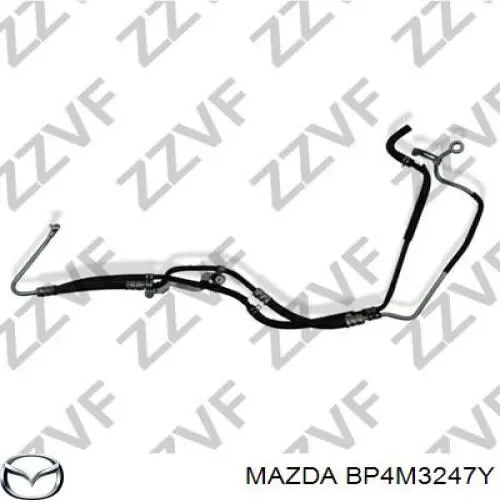 BP4M3247Y Mazda Przewód hydraulicznego układu wspomagania wysokiego ciśnienia, od pompy do maglownicy (mechanizmu)