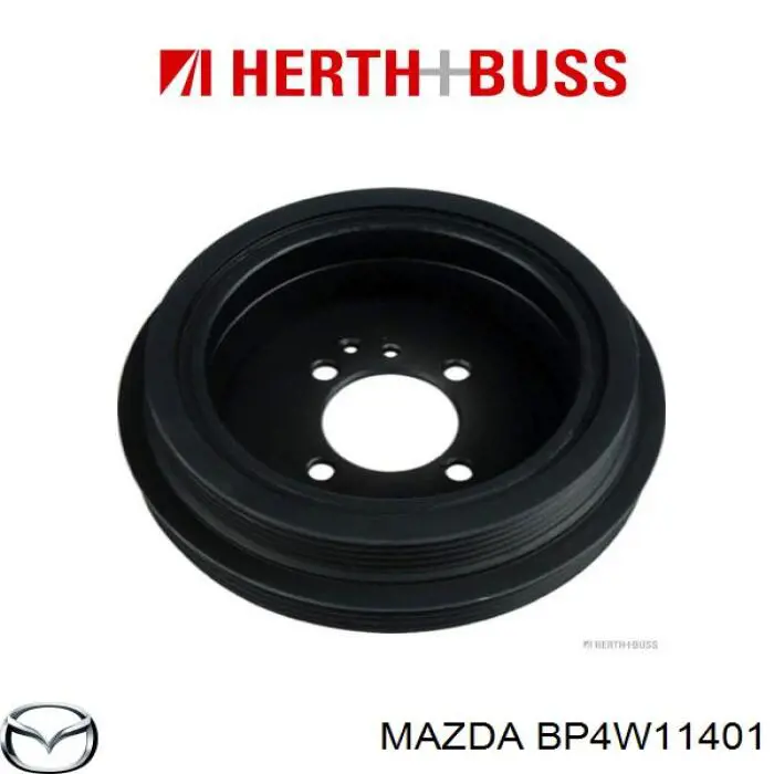 Do koszyka BP4W11401 Mazda Koło pasowe wału korbowego