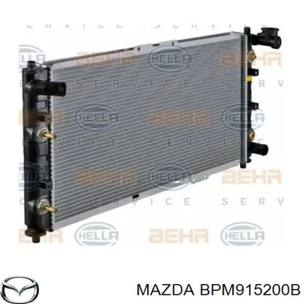 Do koszyka BPM915200B Mazda Chłodnica silnika