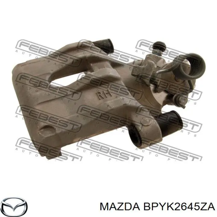 Do koszyka BPYK2645ZA Mazda Zestaw naprawczy zacisku hamulcowego tylnego