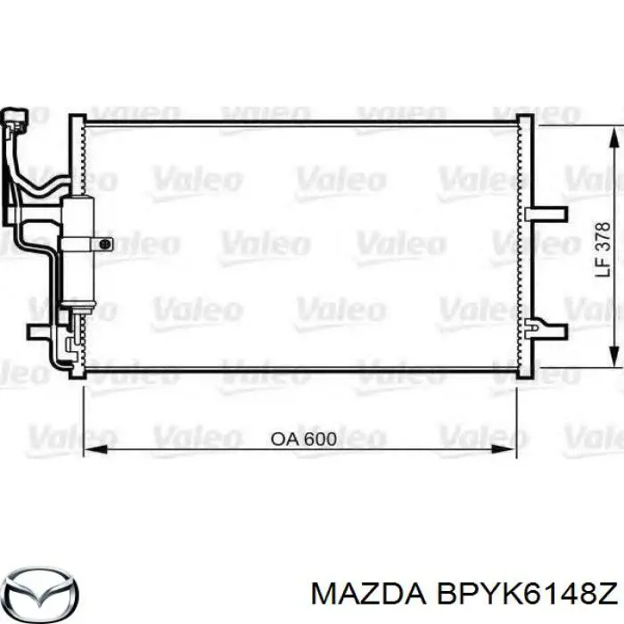 Chłodnica klimatyzacji Mazda BPYK6148Z cena, od 95,34 USD