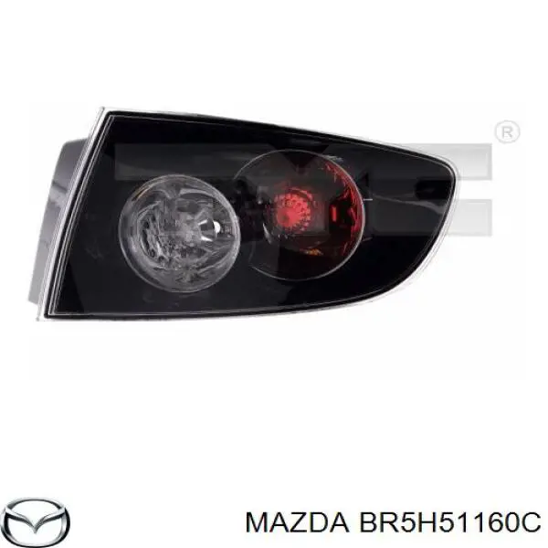 Lampa zespolona tylna lewa zewnętrzna Mazda BR5H51160C cena, od 71,03 USD