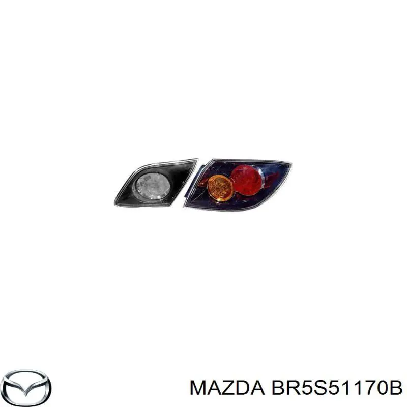 Do koszyka BR5S51170B Mazda Lampa zespolona tylna prawa zewnętrzna