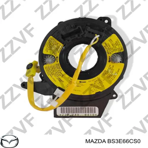 Pierścień kontaktowy AIRBAG, taśma kierownicy Mazda BS3E66CS0 cena, od 36,26 USD