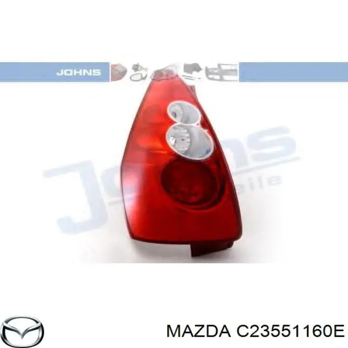 Lampa zespolona tylna lewa Mazda C23551160E cena, od 76,15 USD