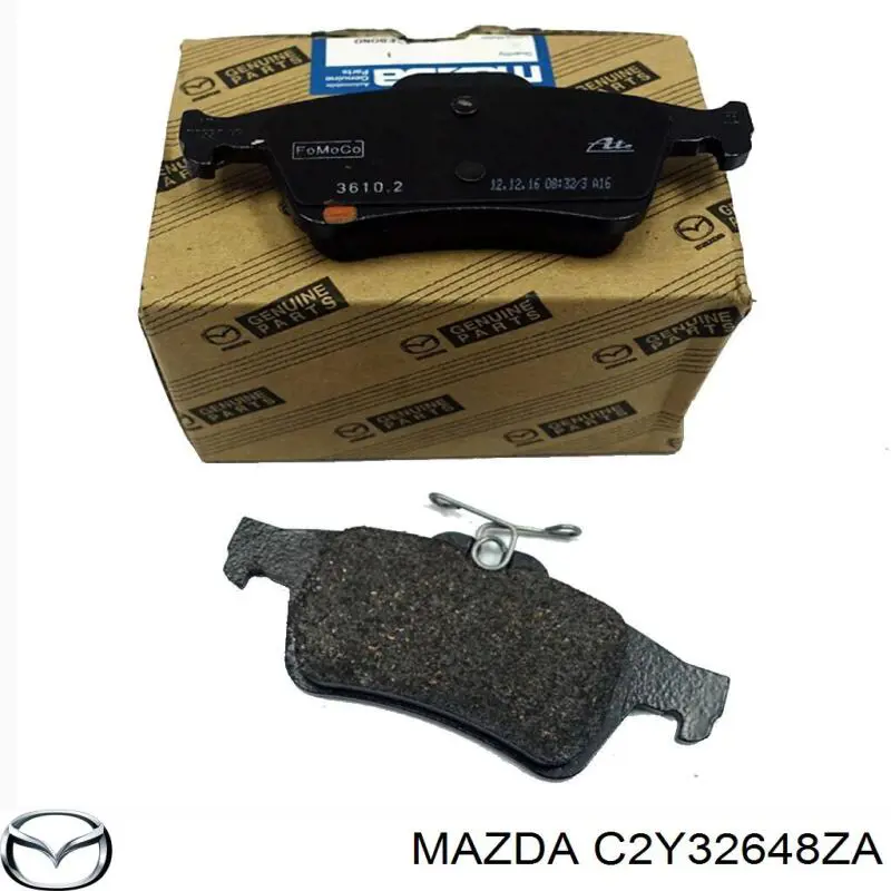 Okładziny (klocki) do hamulców tarczowych tylne Mazda C2Y32648ZA cena, od 22,54 USD