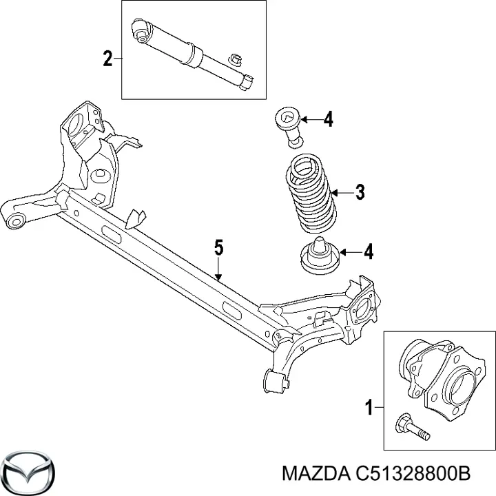 Korpus osi tylnej Mazda 5 II minivan (CR) (2007 - 2010) cena, od 355,90 USD