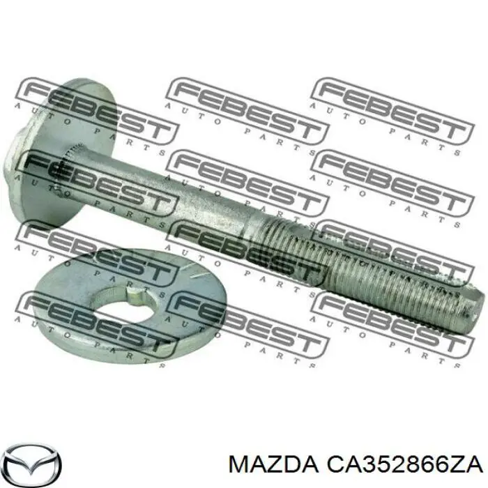 Do koszyka CA352866ZA Mazda Śruba regulacji tylnego wahacza (dla zbieżności), wewnętrzny