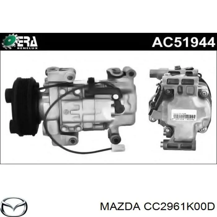 Do koszyka CC2961K00D Mazda Sprężarka klimatyzacji