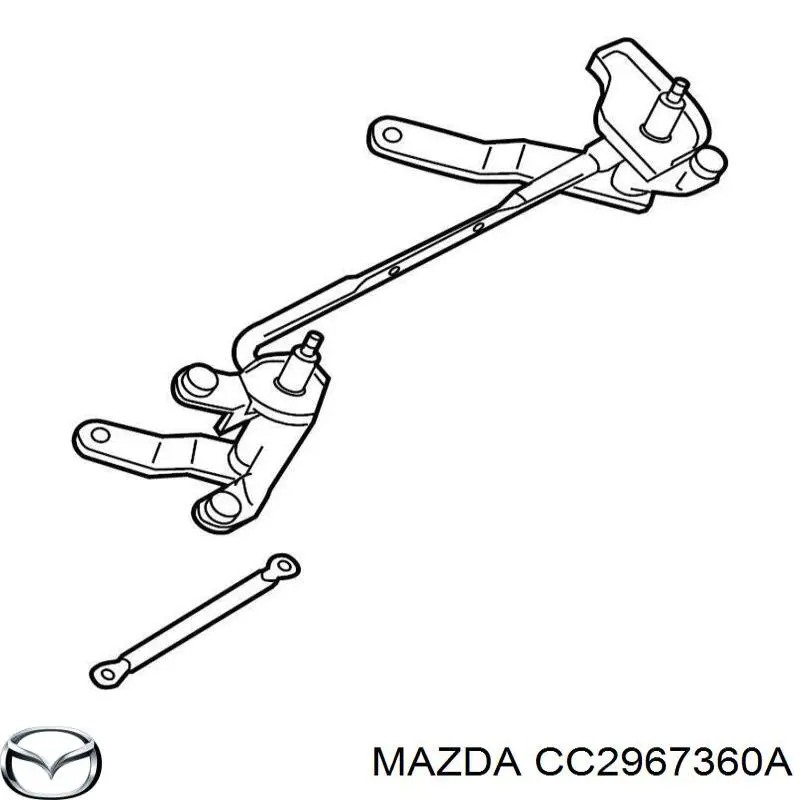 Mechanizm wycieraczek do Mazda 5 I CR