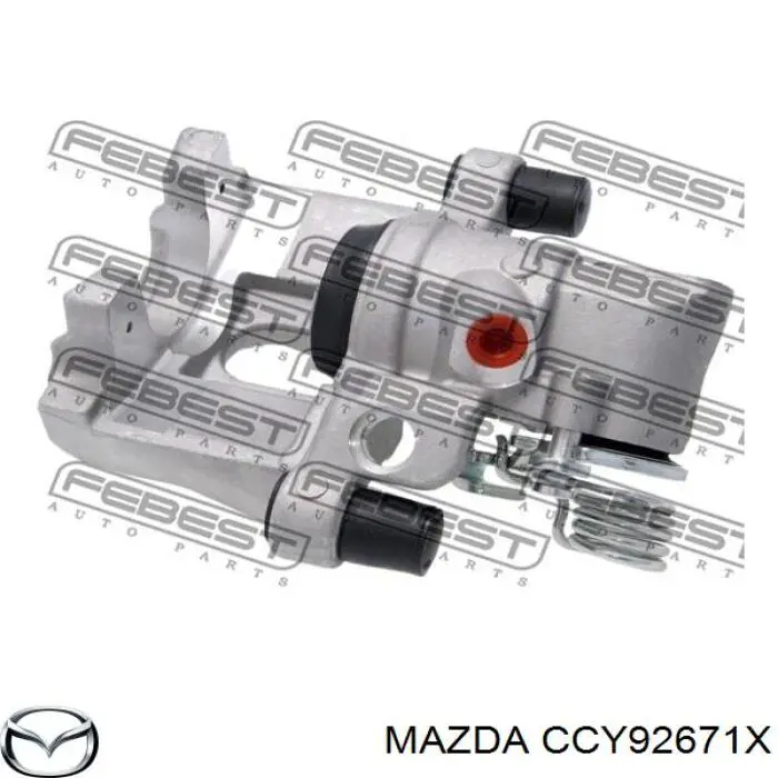 Do koszyka CCY92671X Mazda Zacisk hamulcowy tylny lewy