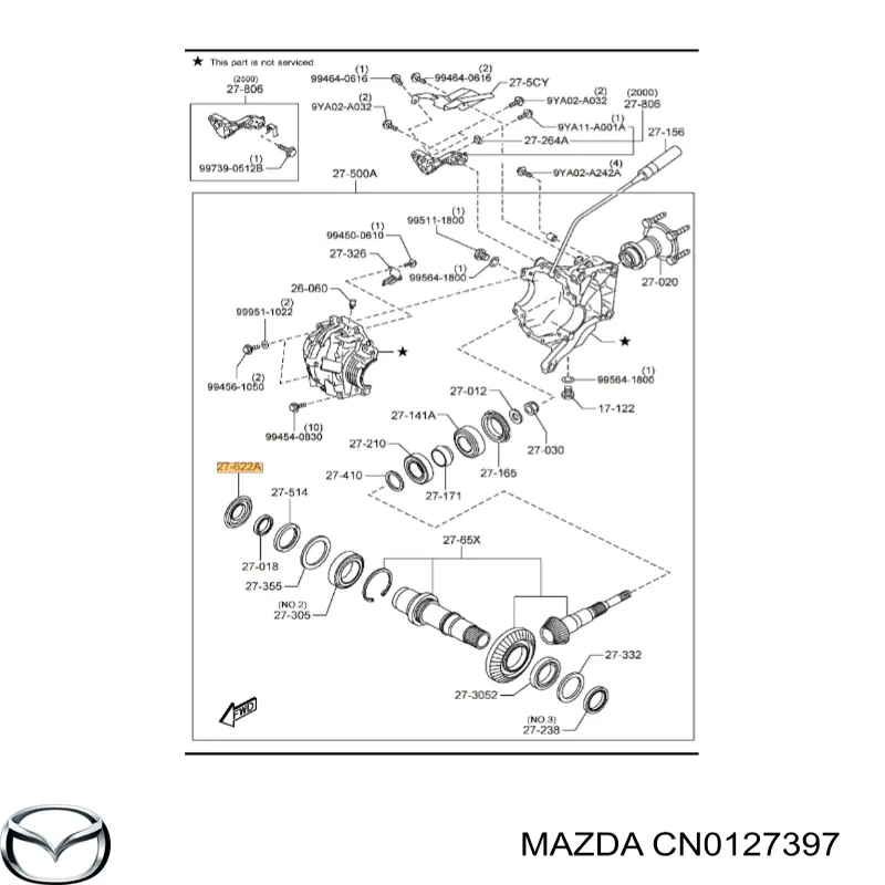 Uszczelniacz skrzyni rozdzielczej przedni wyjściowy Mazda CN0127397 cena, od 12,78 USD