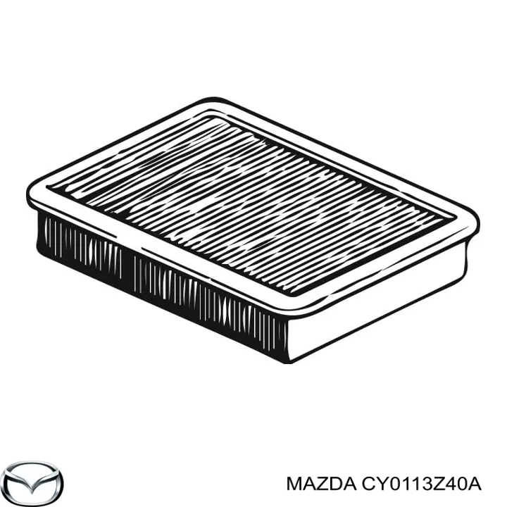 Filtr powietrza Mazda CY0113Z40A cena, od 13,25 USD