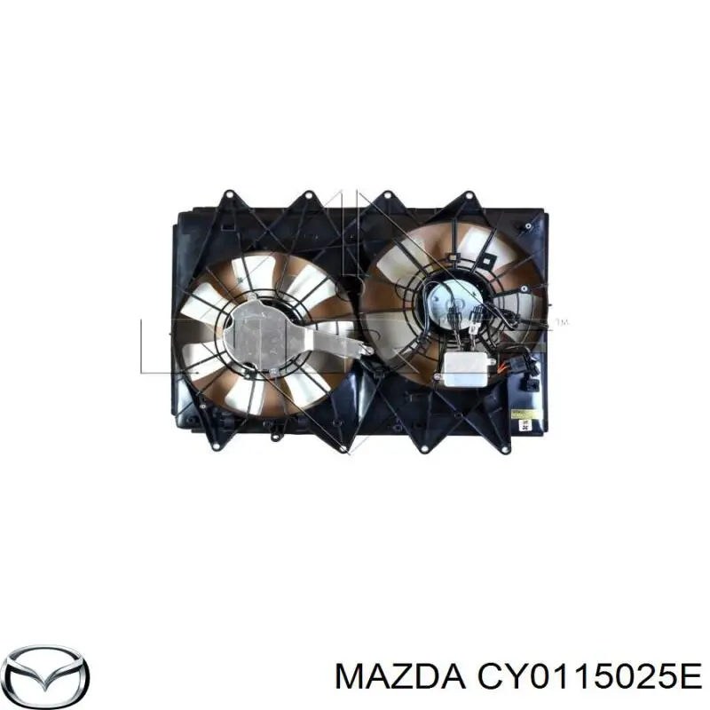 CY0115025E Mazda Wentylator elektryczny układu chłodzenia kompletny (silnik+wirnik)