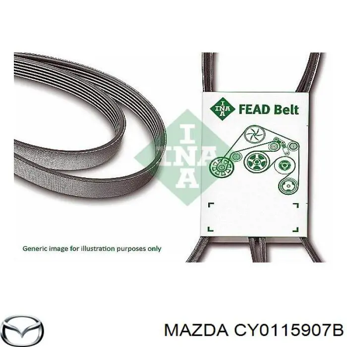 Do koszyka CY0115907B Mazda Pas napędowy mechanizmów