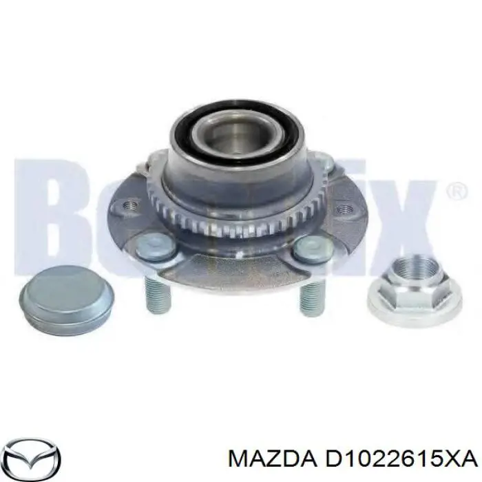 Do koszyka D1022615XA Mazda Piasta tylna