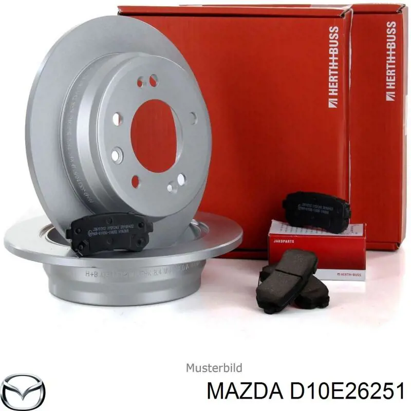 D10E26251 Mazda Tarcza hamulcowa tylna