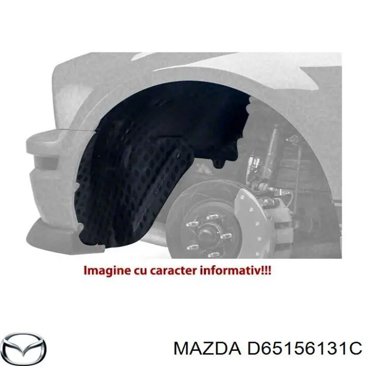Nadkole błotnika przedniego prawe Mazda 2 II hatchback (DE) (2007 - 2014) cena, od 27,71 USD