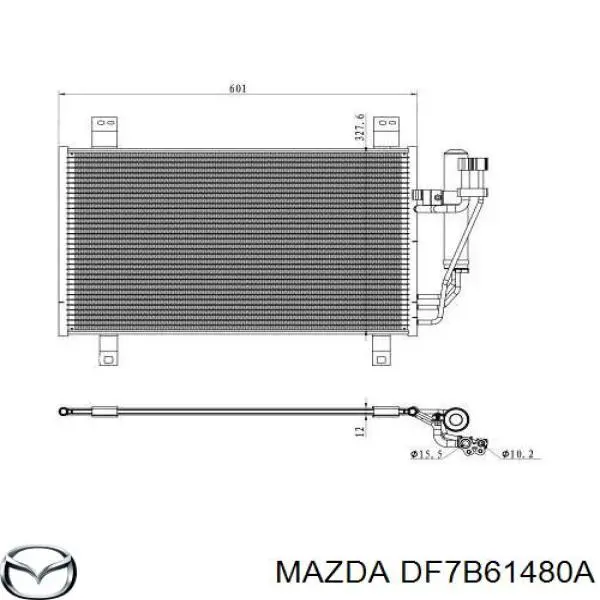 DF7B61480A Mazda chłodnica klimatyzacji