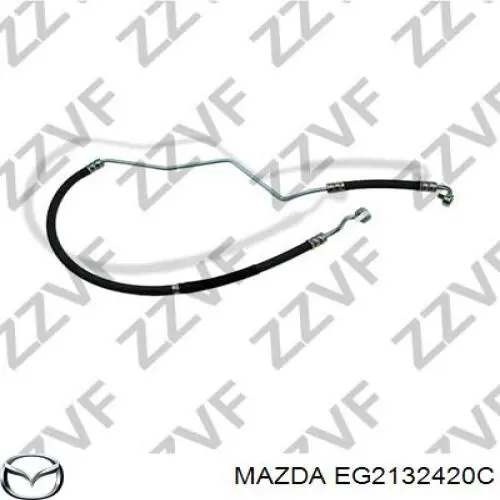EG2132420C Mazda Przewód hydraulicznego układu wspomagania wysokiego ciśnienia, od pompy do maglownicy (mechanizmu)